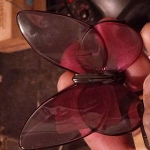 Baccarat purple lucky butterfly